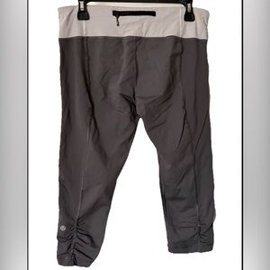 Lululemon Gray and White Striped Pants Size 10